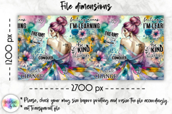 Positive Affirmations Mug Wraps PNG, Inspirational Women Mug Product Image 3