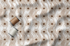 Terracotta Daisy Seamless Patterns, Boho Floral Neutral PNG Product Image 4