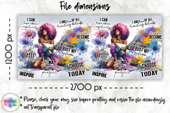 Positive Affirmations Mug Wraps PNG, Inspirational Women Mug Product Image 4