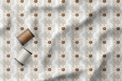 Terracotta Daisy Seamless Patterns, Boho Floral Neutral PNG Product Image 5