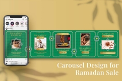 Ramadan Sale Instagram Carousel &amp; Canva Template Product Image 5