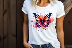 Butterfly Sublimation | Watercolour Colourful Butterfly PNG Product Image 2