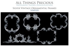 25 CLIPART SILVER FRAMES for Scrapbooking, Ornamental Product Image 5