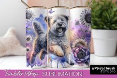 Soft Coated Wheaten Terrier Tumbler Wrap Dog Sublimation PNG Product Image 1