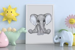 Baby animals watercolor bundle clipart. Sublimation baby Product Image 9
