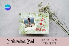 St Valentine’s Day Card Canva Photo Frame Template Product Image 5