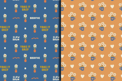 Vintage Daisy Seamless Patterns &amp; Digital Papers Product Image 5