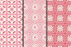 Pink Mediterranean Tiles Seamless Patterns &amp; Digital Papers Product Image 5