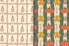 Hand Drawn Curvy Pumpkin Seamless Patterns &amp; Digital Papers Product Image 5