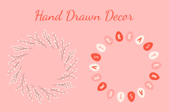 Pink Easter Wreaths, Card Templates Product Image 5