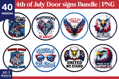 4th of July door sign Patriotic bundle Independence day Product Image 5