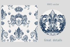 TOILE DE JOUY vector patterns set Product Image 5