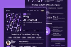 Whiz - AI Chatbot Landing Page V1 Product Image 5