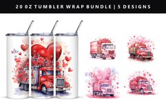Truck 20oz Tumbler Wrap | Sublimation PNG Design Product Image 1