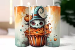 Halloween Voodoo Doll Cupcake Tumbler Wrap | Creepy Creature Product Image 2