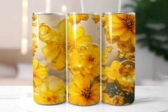 Elegant Floral Tumbler Wrap Bundle | Flowers In Epoxy Resin Product Image 13