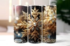 Inspirational Christmas Tumbler Wrap with Snowflakes Product Image 2