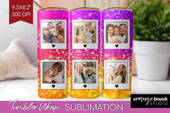 Glitter Photo Tumbler PNG - Sparkle Picture Tumbler Wrap Product Image 1