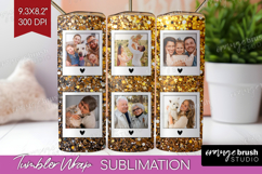 Glitter Photo Tumbler PNG - Sparkle Picture Tumbler Wrap Product Image 1