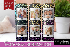 Glitter Photo Tumbler PNG - Sparkle Picture Tumbler Wrap Product Image 1