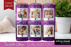 Glitter Photo Tumbler PNG - Sparkle Picture Tumbler Wrap Product Image 1