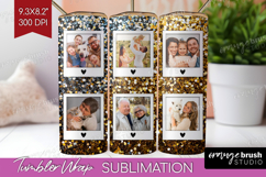 Glitter Photo Tumbler PNG - Sparkle Picture Tumbler Wrap Product Image 1