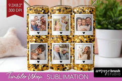 Glitter Photo Tumbler PNG - Sparkle Picture Tumbler Wrap Product Image 1