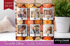 Groovy Photo Tumbler PNG - Flowers Picture Tumbler Wrap Product Image 1