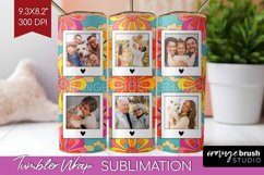 Groovy Photo Tumbler PNG - Flowers Picture Tumbler Wrap Product Image 1
