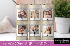 Photo Tumbler Wrap, Marble Family Frame Tumbler Sublimation Product Image 1