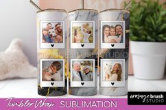 Photo Tumbler Wrap, Marble Family Frame Tumbler Sublimation Product Image 1