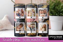 Photo Tumbler Wrap, Marble Family Frame Tumbler Sublimation Product Image 1