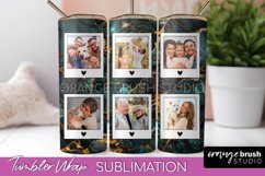 Photo Tumbler Wrap, Marble Family Frame Tumbler Sublimation Product Image 1