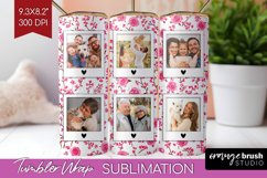 Retro Photo Tumbler PNG - Flowers Picture Tumbler Wrap Product Image 1