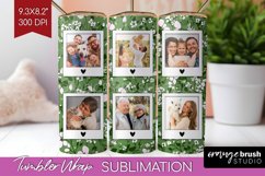 Retro Photo Tumbler PNG - Flowers Picture Tumbler Wrap Product Image 1