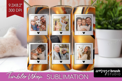 Rose Gold Photo Tumbler PNG - Abstract Picture Tumbler Wrap Product Image 1