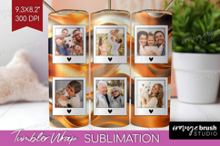 Rose Gold Photo Tumbler PNG - Abstract Picture Tumbler Wrap Product Image 1