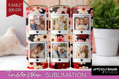 Retro Flowers Photo Tumbler PNG - Floral Picture Tumbler Product Image 1
