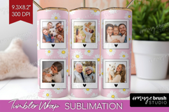 Retro Flowers Photo Tumbler PNG - Floral Picture Tumbler Product Image 1