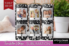 Retro Flowers Photo Tumbler PNG - Floral Picture Tumbler Product Image 1
