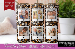 Retro Flowers Photo Tumbler PNG - Floral Picture Tumbler Product Image 1
