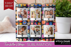Retro Flowers Photo Tumbler PNG - Floral Picture Tumbler Product Image 1