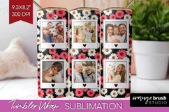 Retro Flowers Photo Tumbler PNG - Floral Picture Tumbler Product Image 1