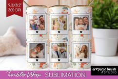 Christmas Photo Tumbler PNG - Snowman Picture Tumbler Wrap Product Image 1