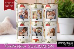 Christmas Photo Tumbler PNG - Snowman Picture Tumbler Wrap Product Image 1