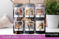 Photo Tumbler Wrap, Marble Family Frame Tumbler Sublimation Product Image 1