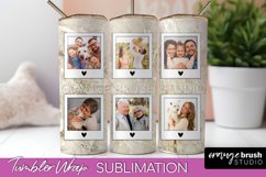 Photo Tumbler Wrap, Marble Family Frame Tumbler Sublimation Product Image 1