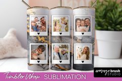 Photo Tumbler Wrap, Marble Family Frame Tumbler Sublimation Product Image 1