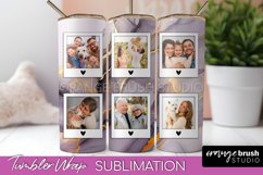 Photo Tumbler Wrap, Marble Family Frame Tumbler Sublimation Product Image 1