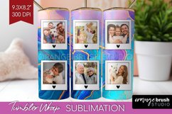 Alcohol Ink Photo Tumbler PNG - Marble Picture Tumbler Wrap Product Image 1